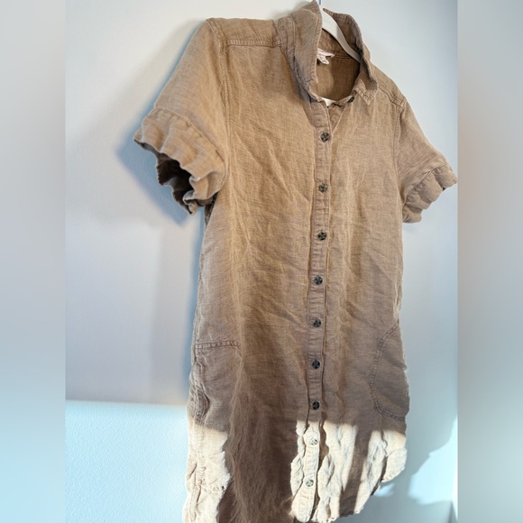Lucky Brand Women’s brown Lyocell Button Down Dress size L - Picture 2 of 16
